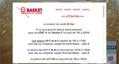 Desktop Screenshot of esredonbasket.fr